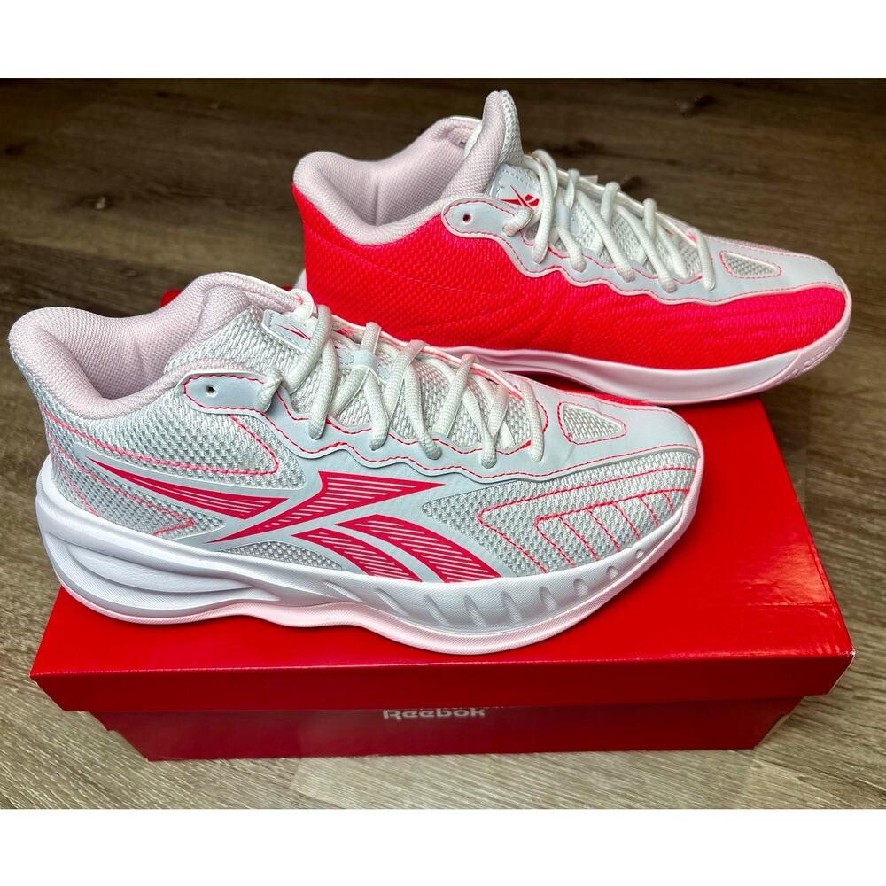 New with tag/box - 5Y - Reebok Press Shoes - Pink/White - Picture 3 of 9